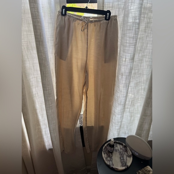 Mango Wideleg Pants with Elastic Waist - Picture 5 of 7